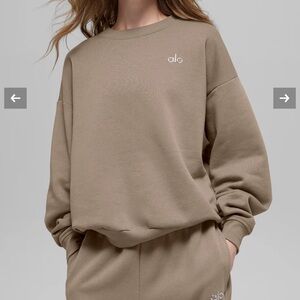 Alo Brown/taupe accolade sweatshirt - size small - worn twice
